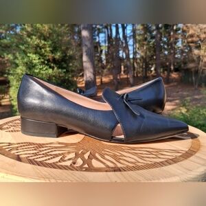 Cole Haan Women's Viola Skimmer Black Leather Ballet Flats Size 6